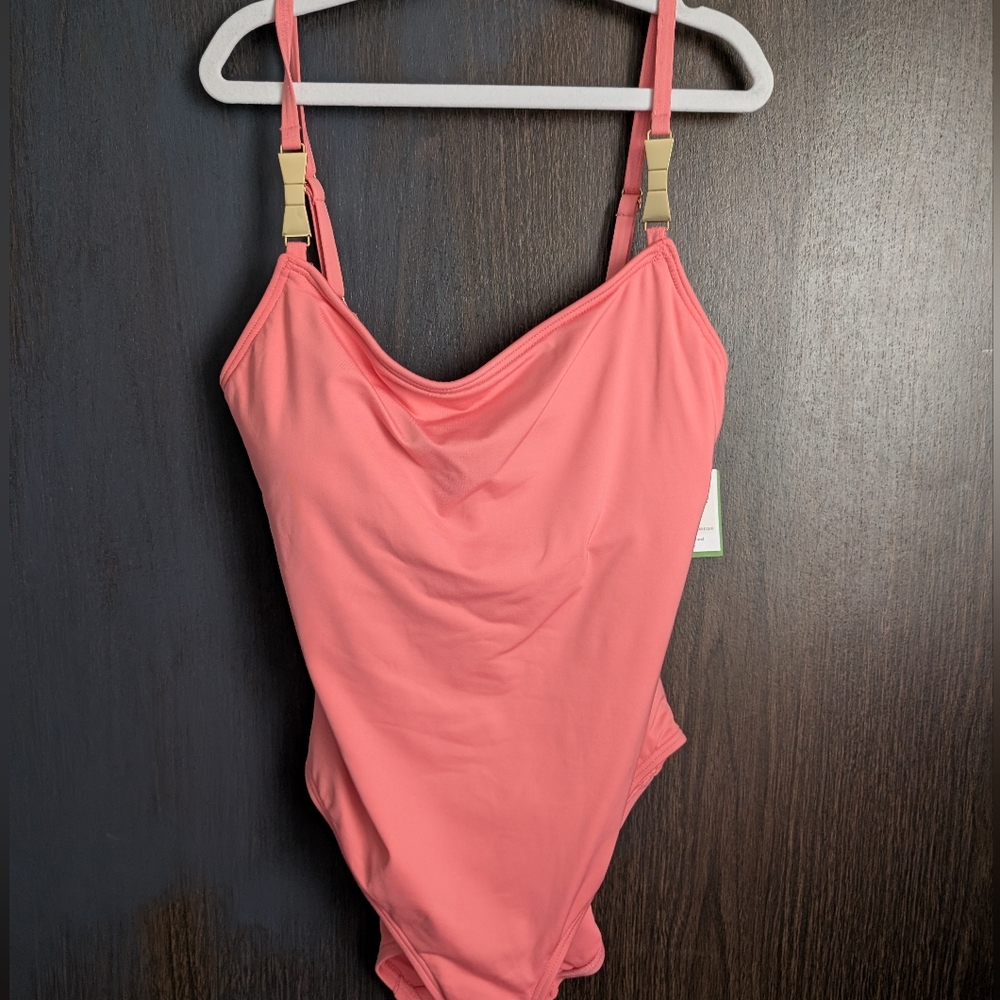 NWT Kate‎ Spade Coral Pink One Piece Swimsuit
